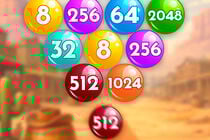 Number Bubble Shooter Wild West
