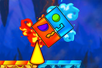 Fire and Water Geometry Dash