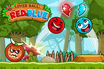 Red and Blue Ball Cupid Love